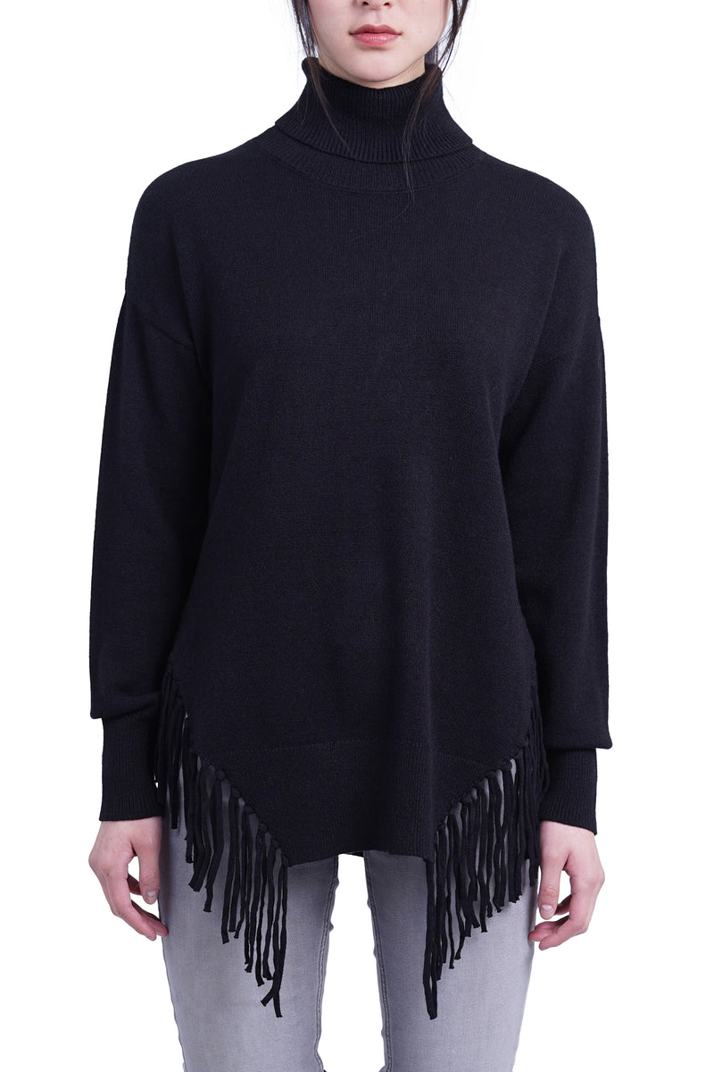 Love Token Fringe Turtleneck Sweater 5