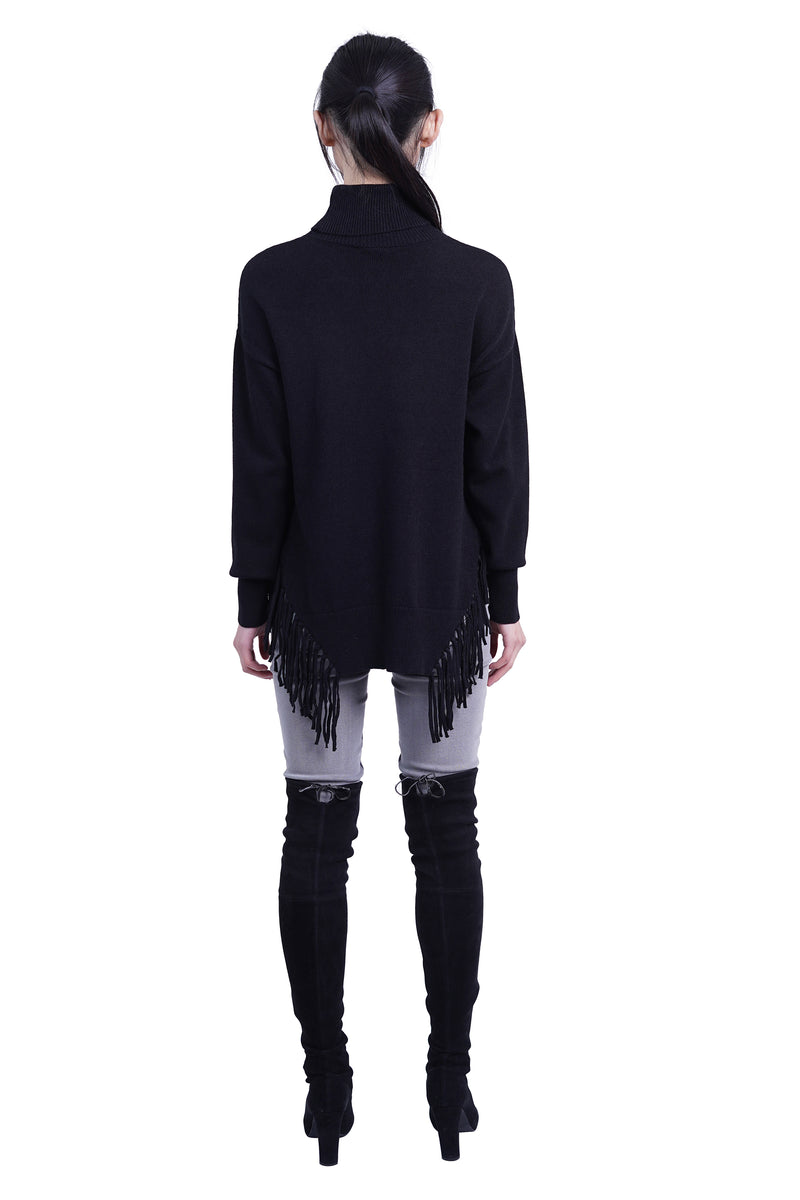 Love Token Fringe Turtleneck Sweater 8