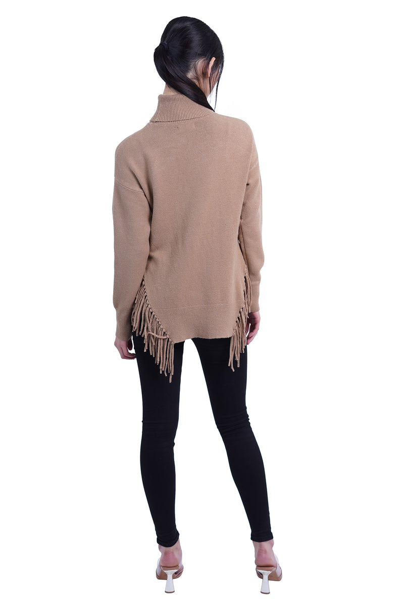 Love Token Fringe Turtleneck Sweater 4