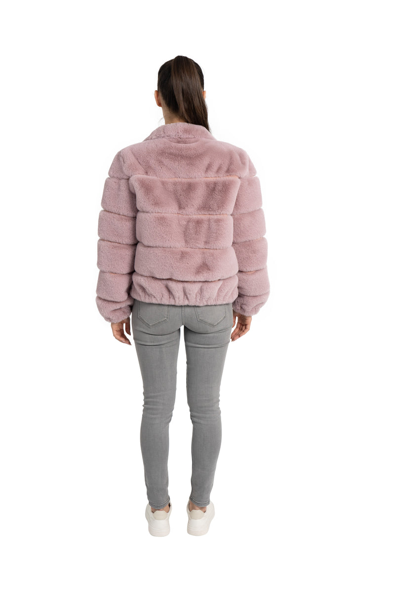 Alex Panel Faux Fur Jacket