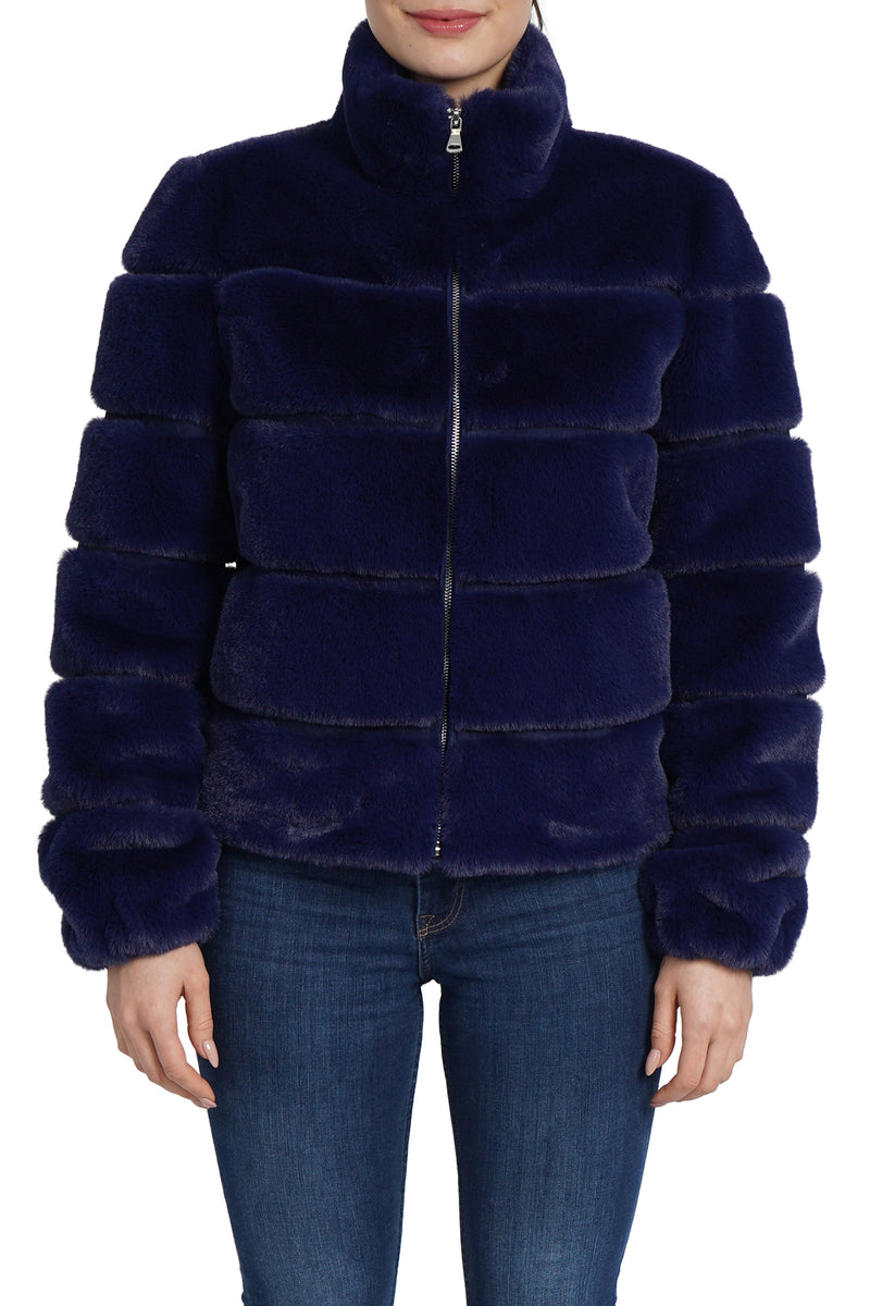 Alex Panel Faux Fur Jacket