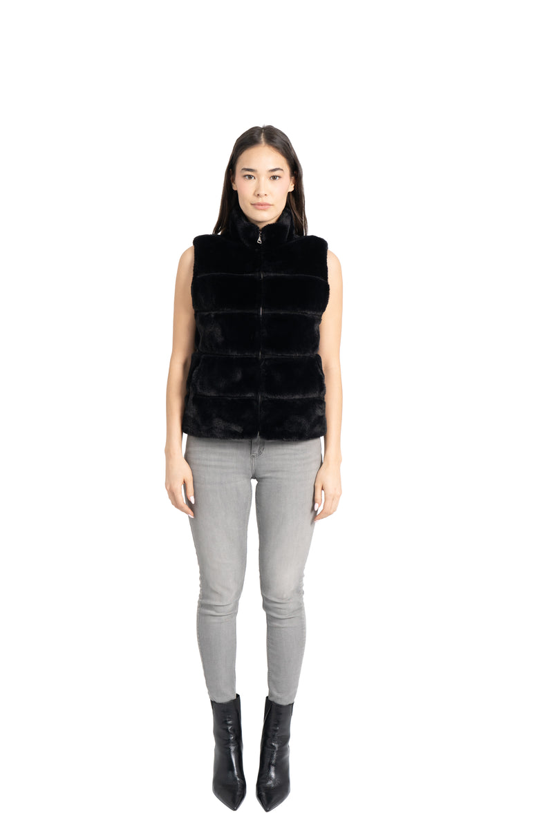 Vince Faux Fur Vest