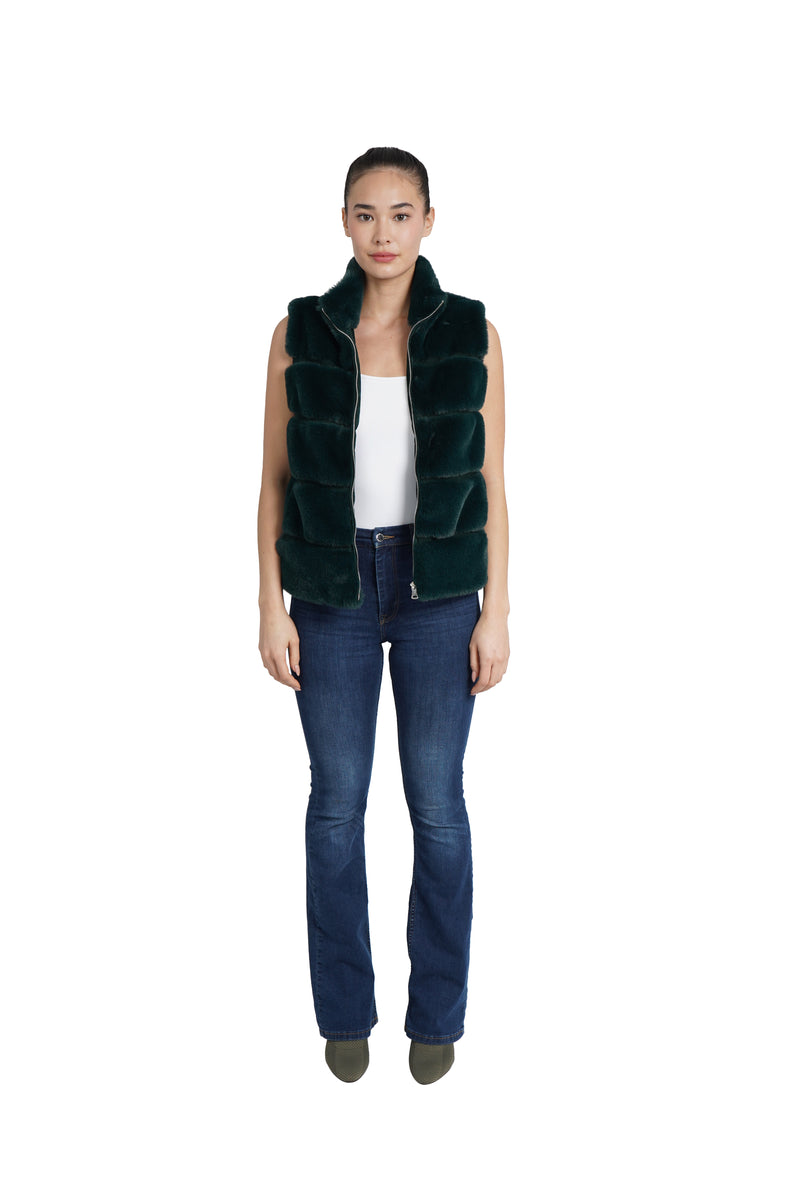 Vince Faux Fur Vest