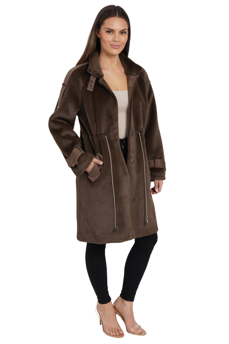 Love Token Tracy Faux Fur Parka Coat 4