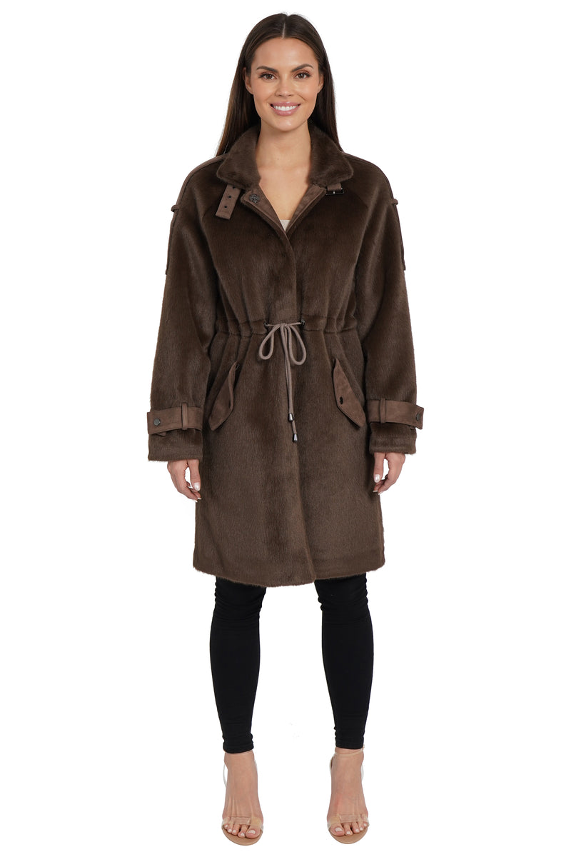 Love Token Tracy Faux Fur Parka Coat 3