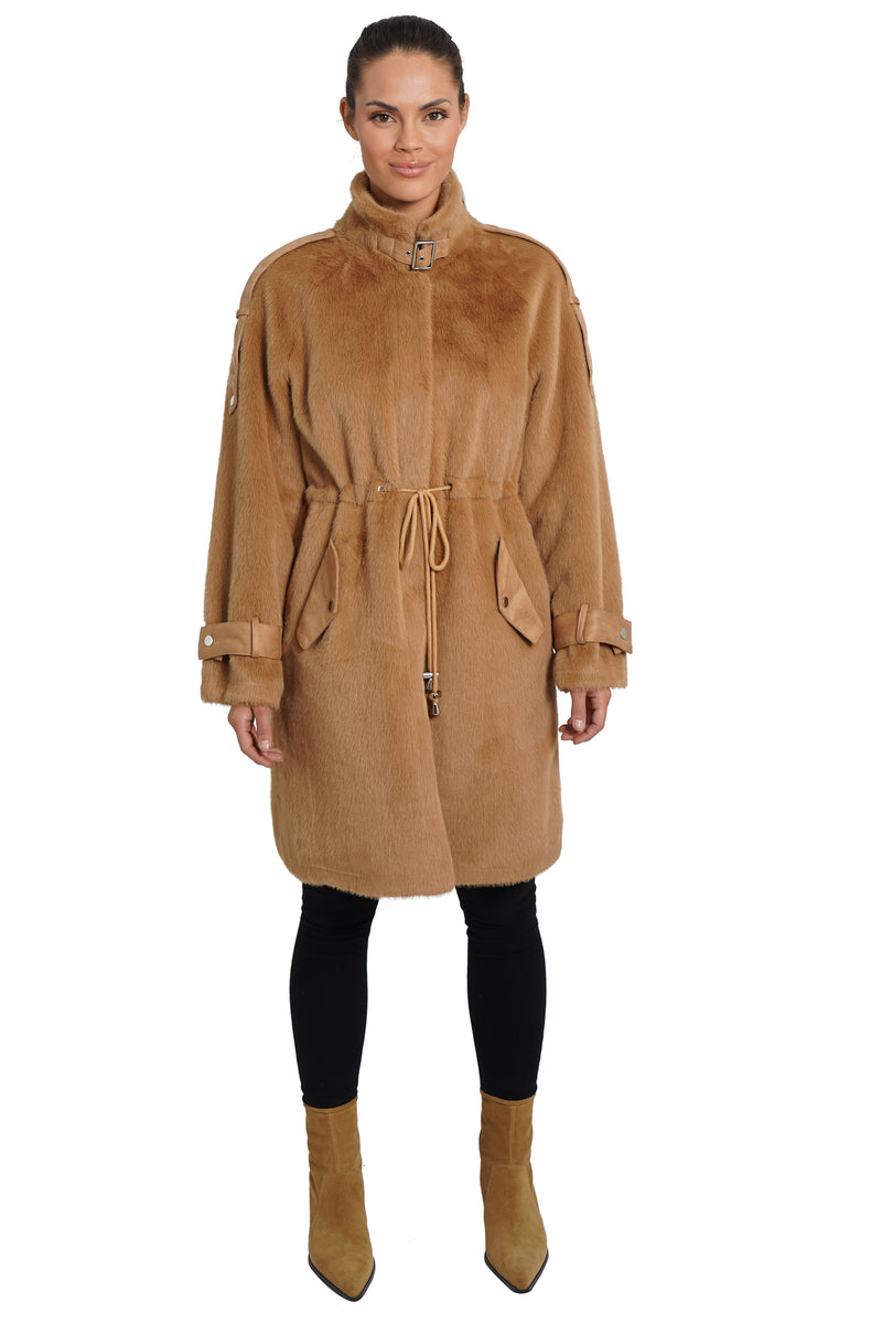 Love Token Tracy Faux Fur Parka Coat 11