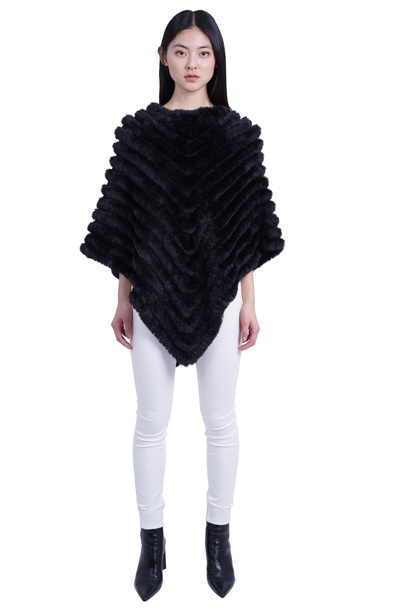 Love Token Mila Faux Fur Poncho 2