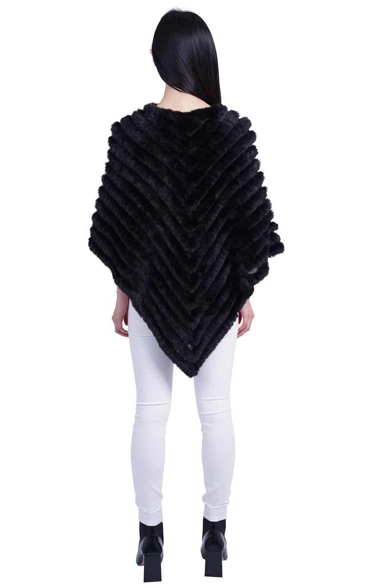 Love Token Mila Faux Fur Poncho 3