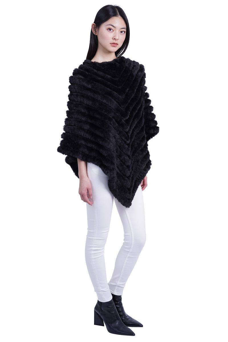 Love Token Mila Faux Fur Poncho 4