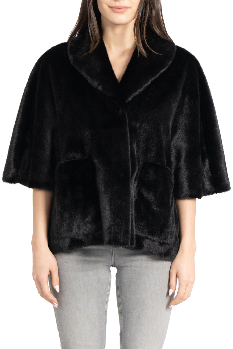 Peggy Faux Fur Topper