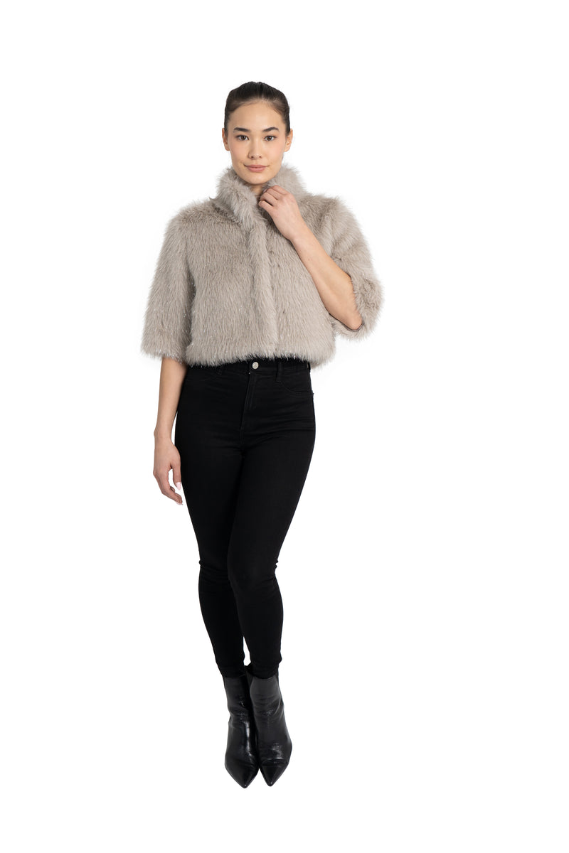 Alice Faux Fur Shrug