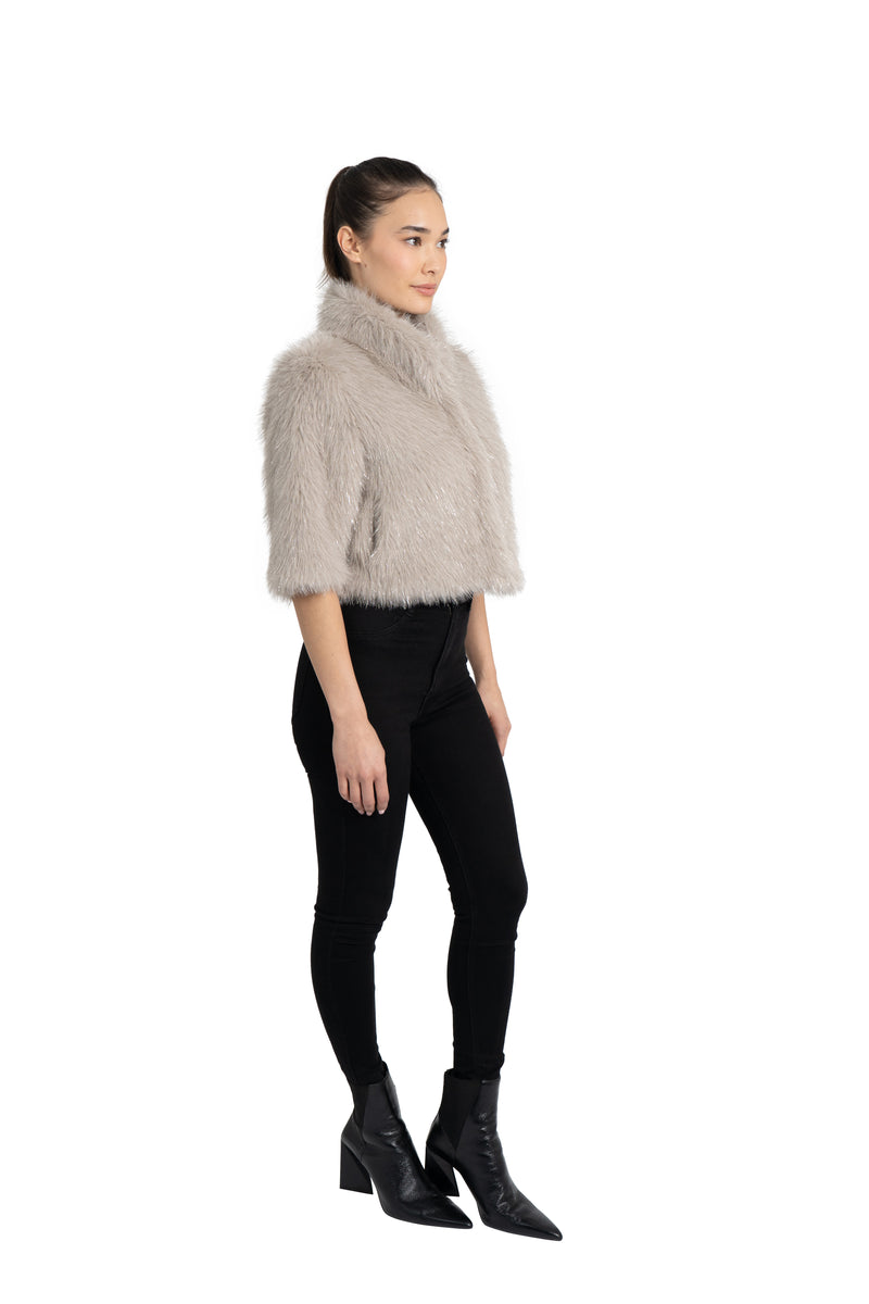 Alice Faux Fur Shrug