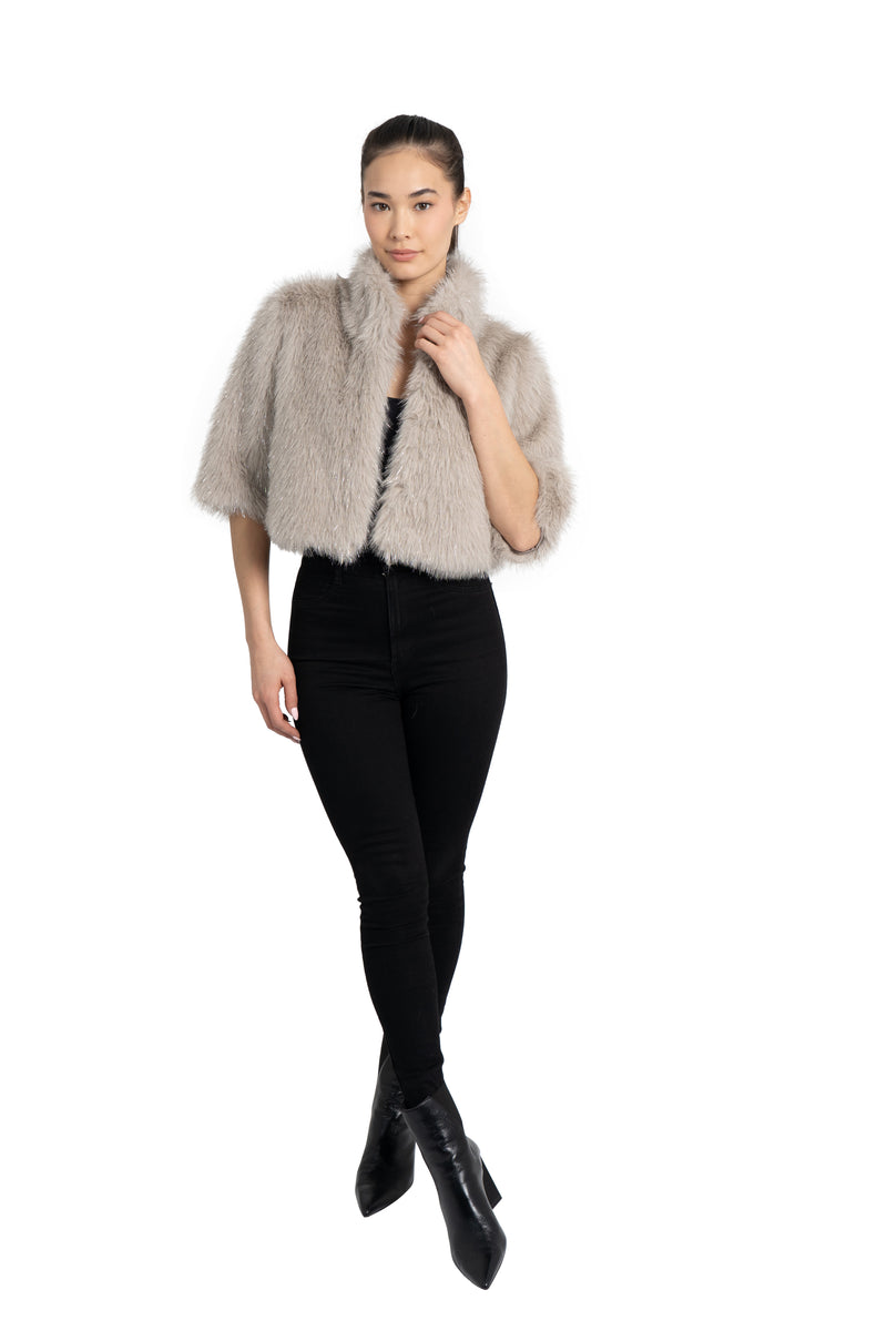 Alice Faux Fur Shrug