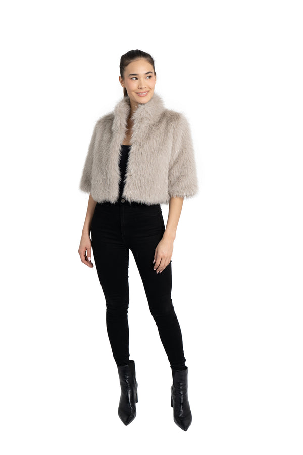 Alice Faux Fur Shrug