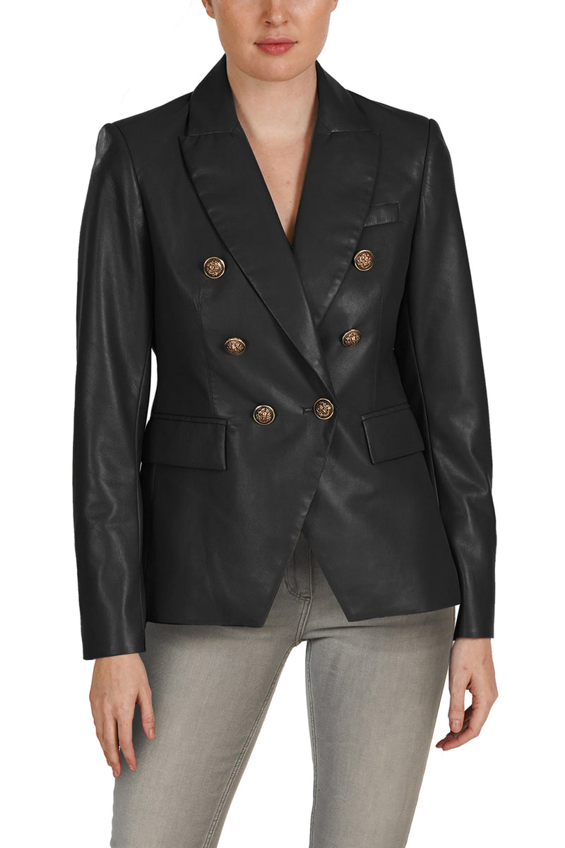 Love Token Pleather Blazer 6