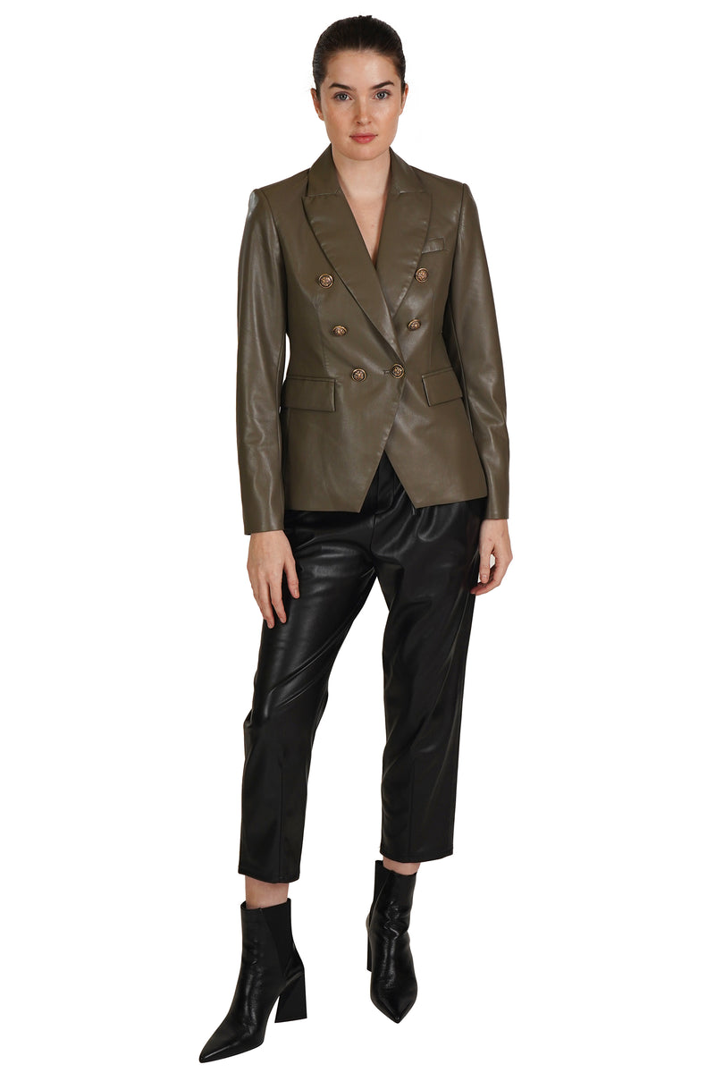 Love Token Pleather Blazer 2