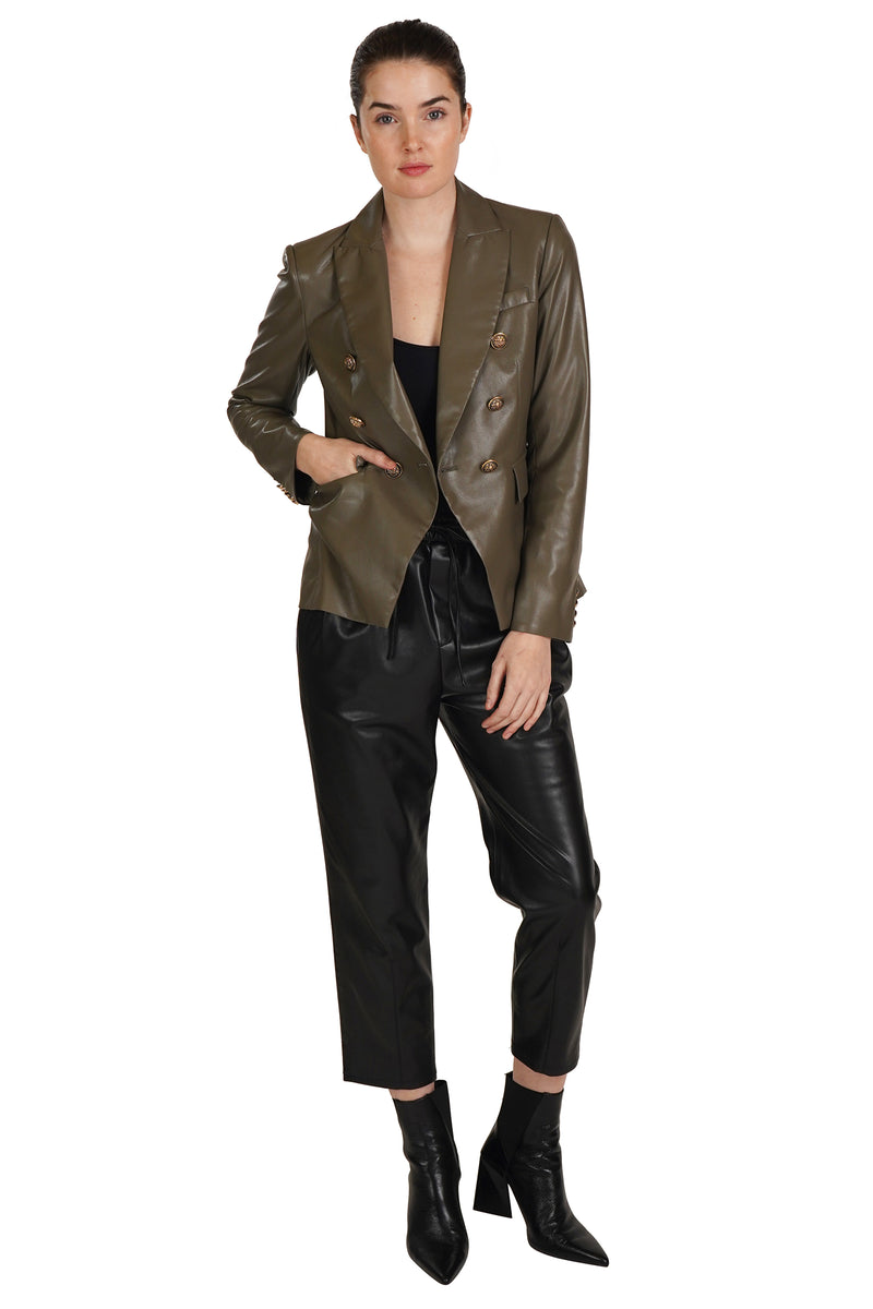 Love Token Pleather Blazer 3