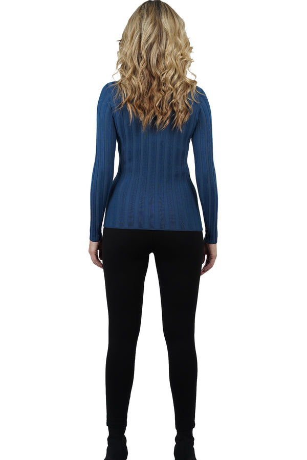 Odessa Rib Knit Crewneck Top