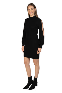 Love Token Bubble Sleeve Knit Dress 3