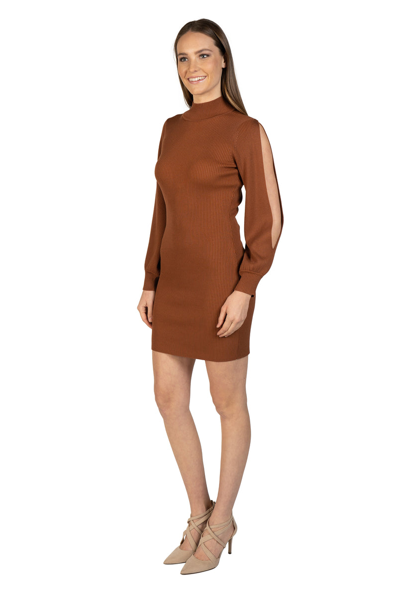 Love Token Bubble Sleeve Knit Dress 10