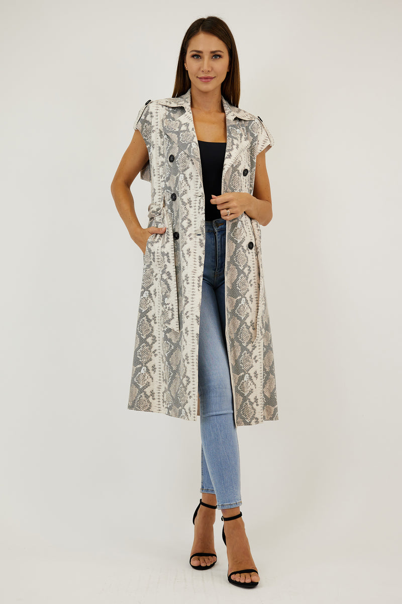 Love Token Ruth Sleeveless Trench Coat 4