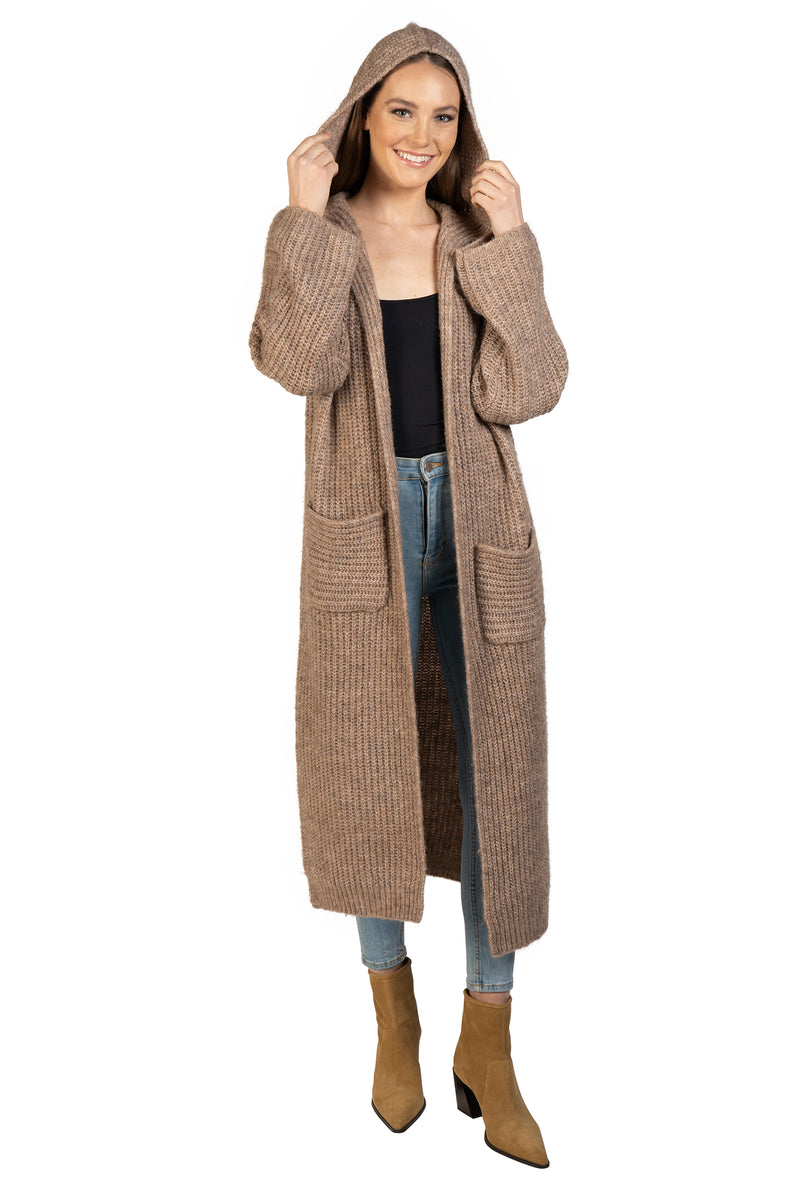 Love Token Long Hooded Cardigan 7