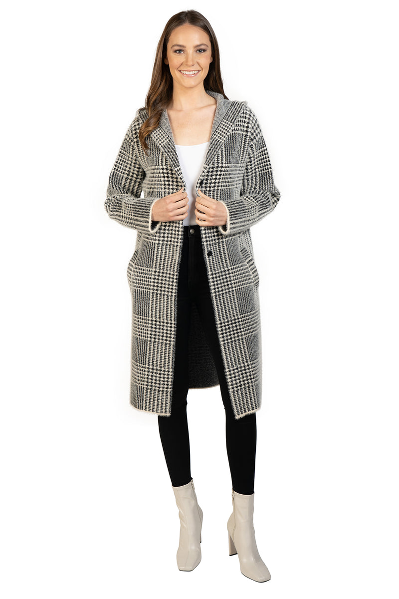 Love Token Plaid Snap Button Cardigan 3