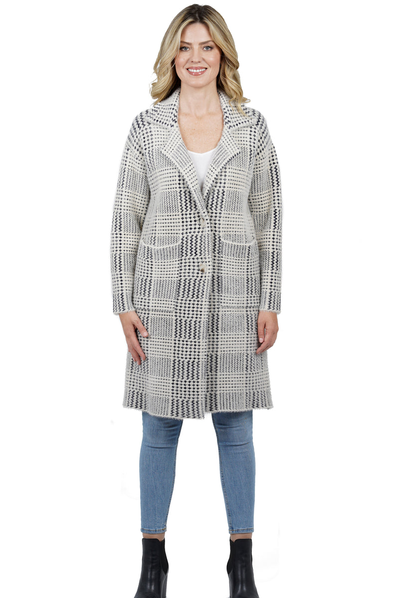 Love Token Zendaya Below Knee Length Coat w/ Patch Pockets 3