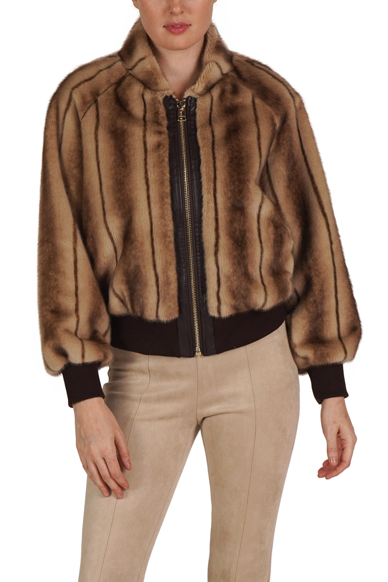 Love Token Faux Fur Bomber Jacket