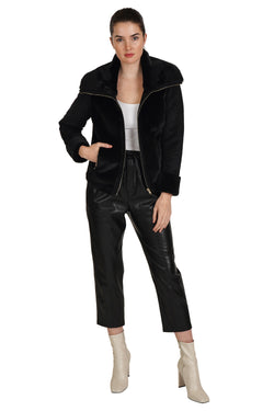 Love Token Faux Fur Zippered Jacket 2