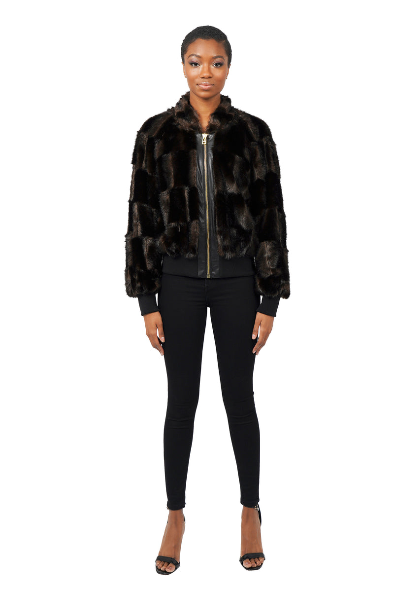 Tina Faux Fur Bomber Jacket