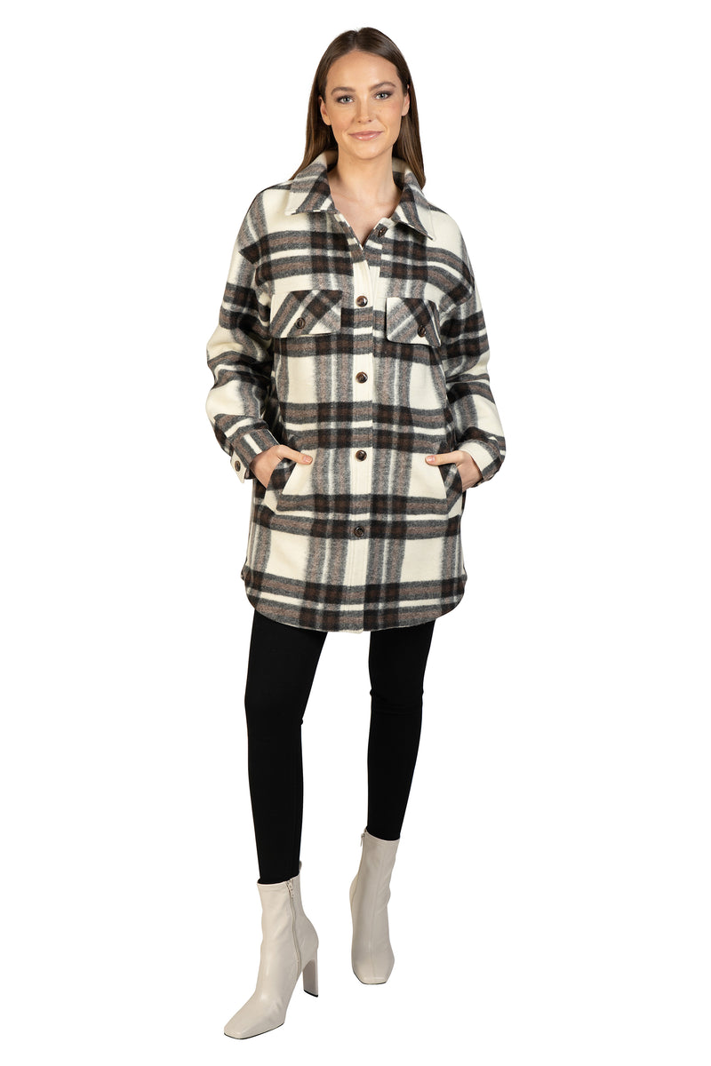 Love Token Lightweight Plaid Shacket 3