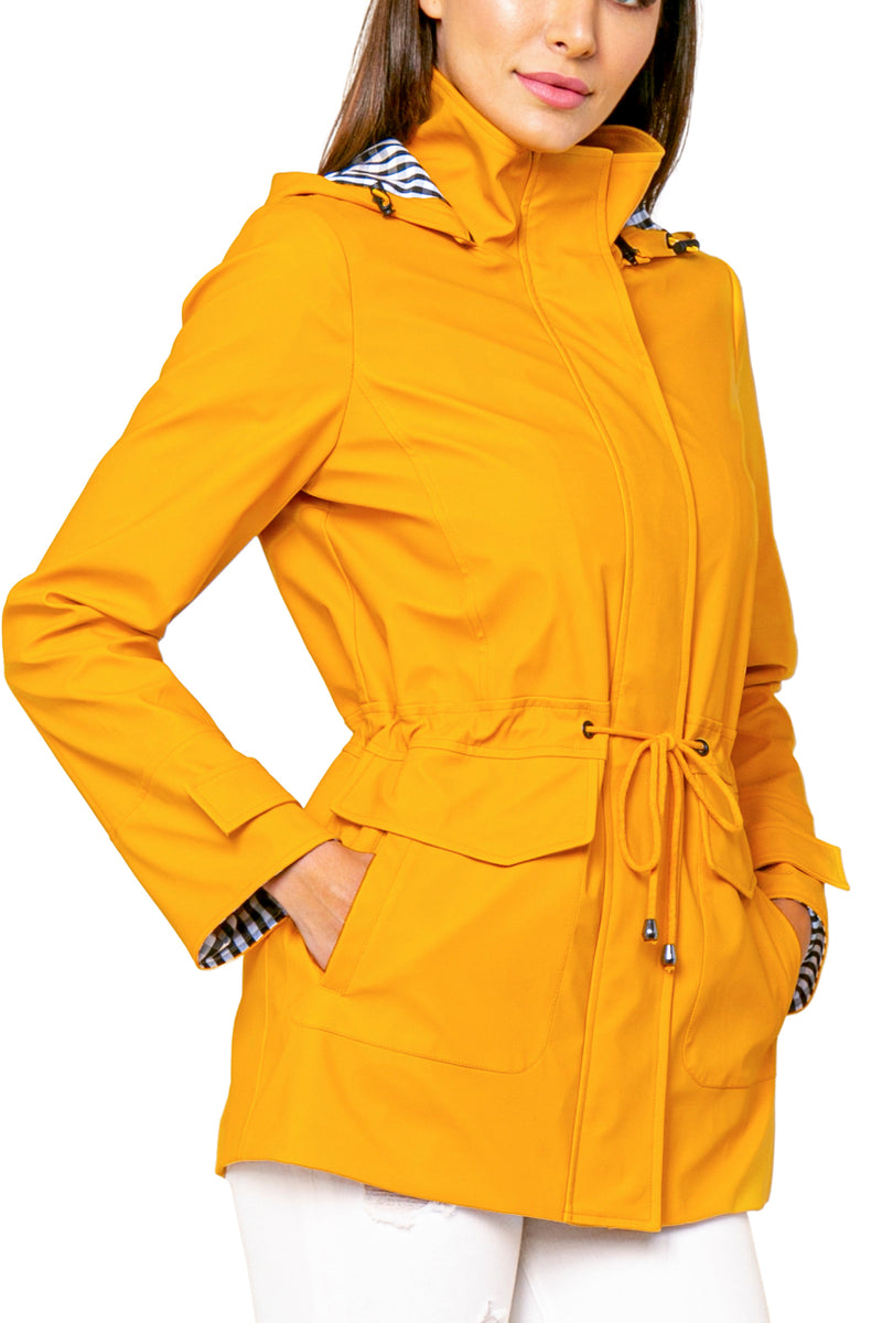 Love Token Derek Hooded Trench Rain Coat