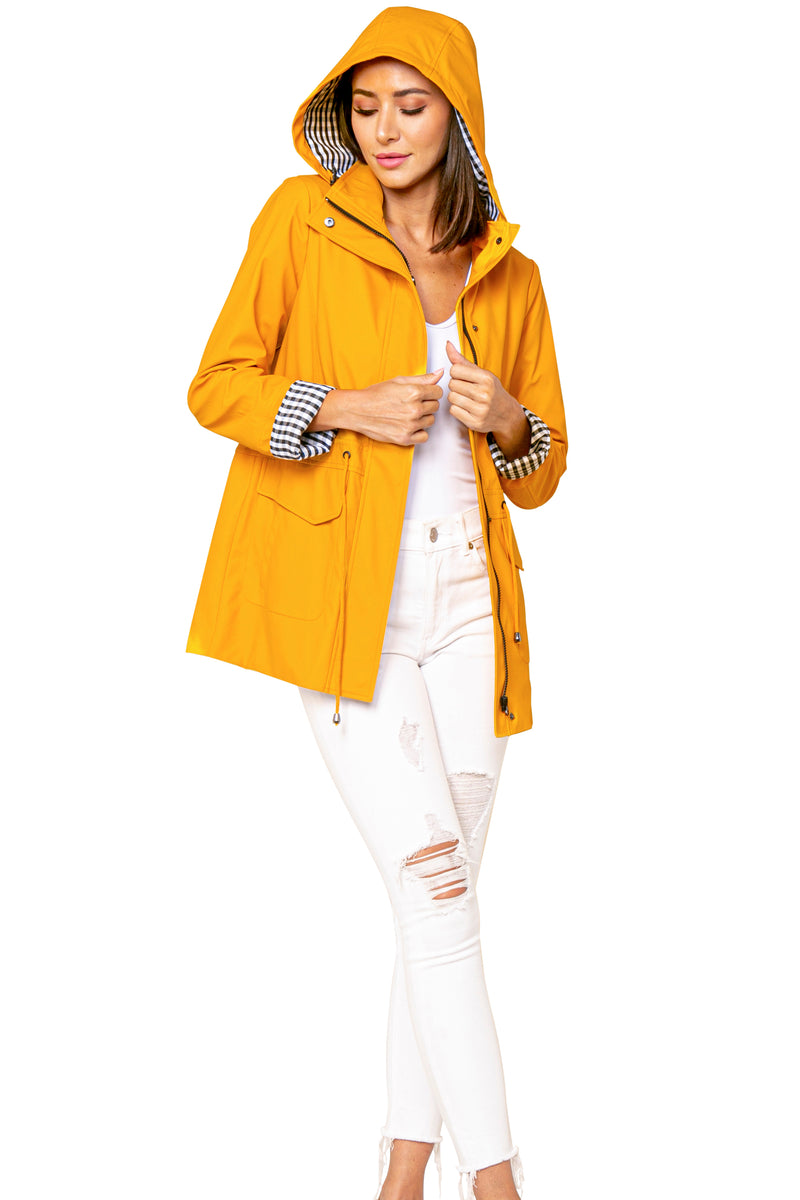 Love Token Derek Hooded Trench Rain Coat 1