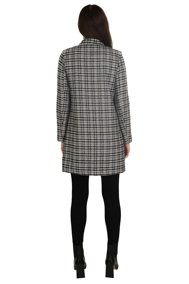 Love Token Plaid Tweed Coat 3