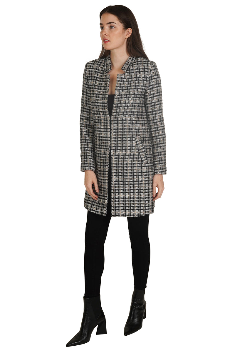 Love Token Plaid Tweed Coat 4