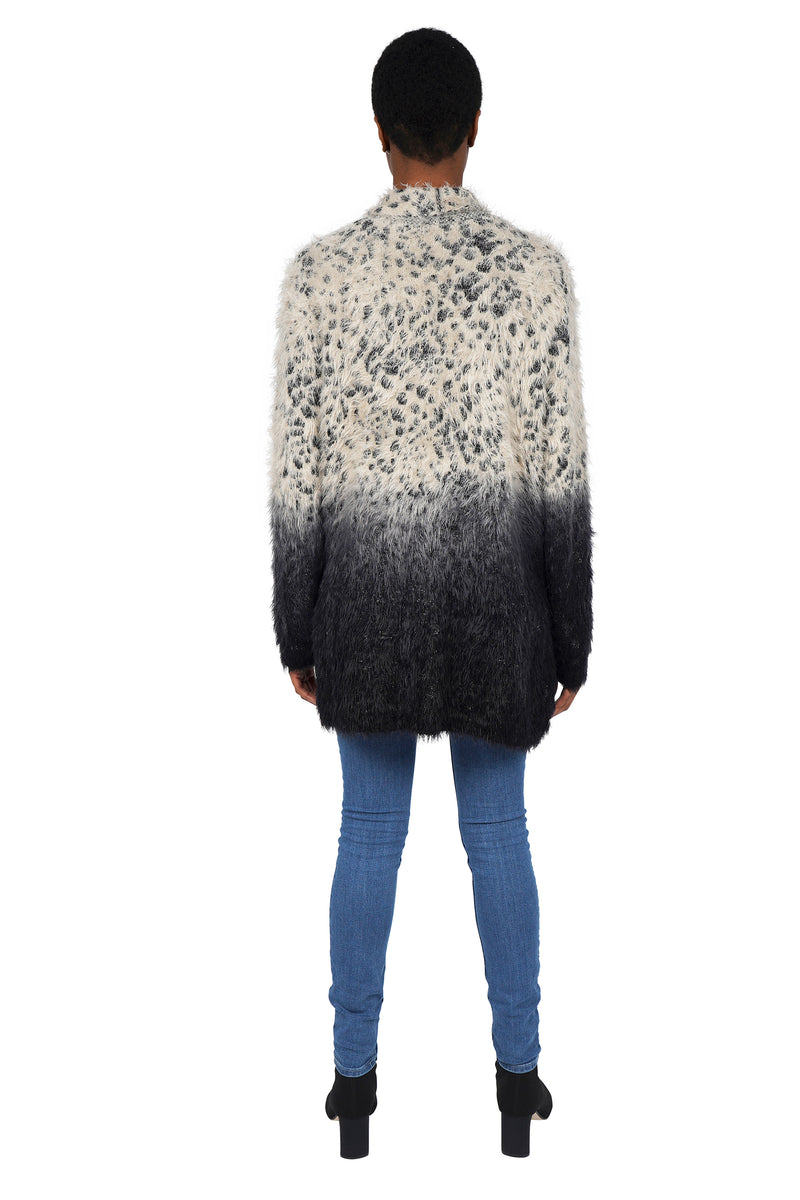 JENAN FUZZY KNIT CARDIGAN