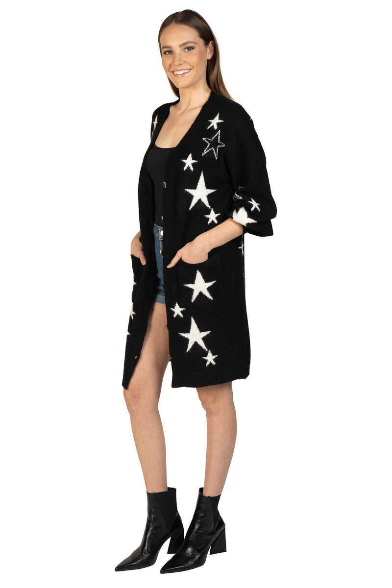 Love Token Star Knitted Cardigan 3