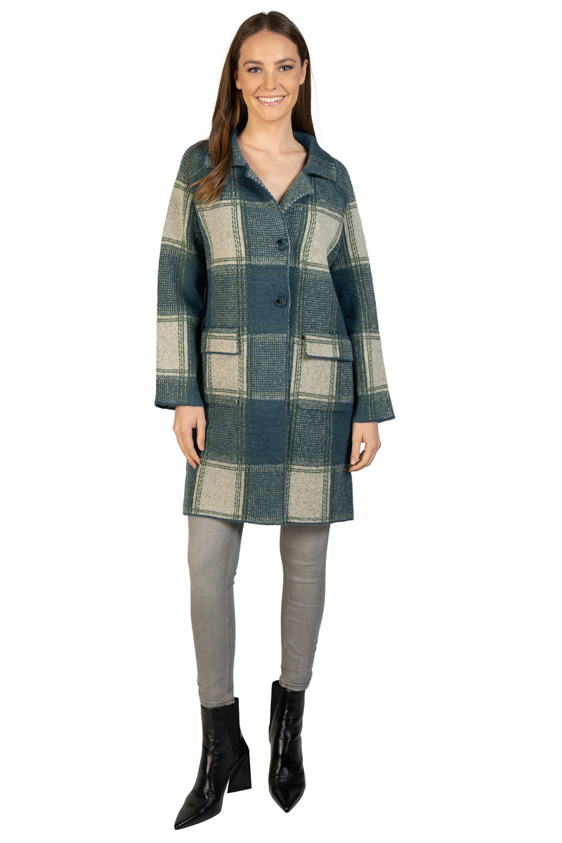 Love Token Plaid Collared Cardigan 5