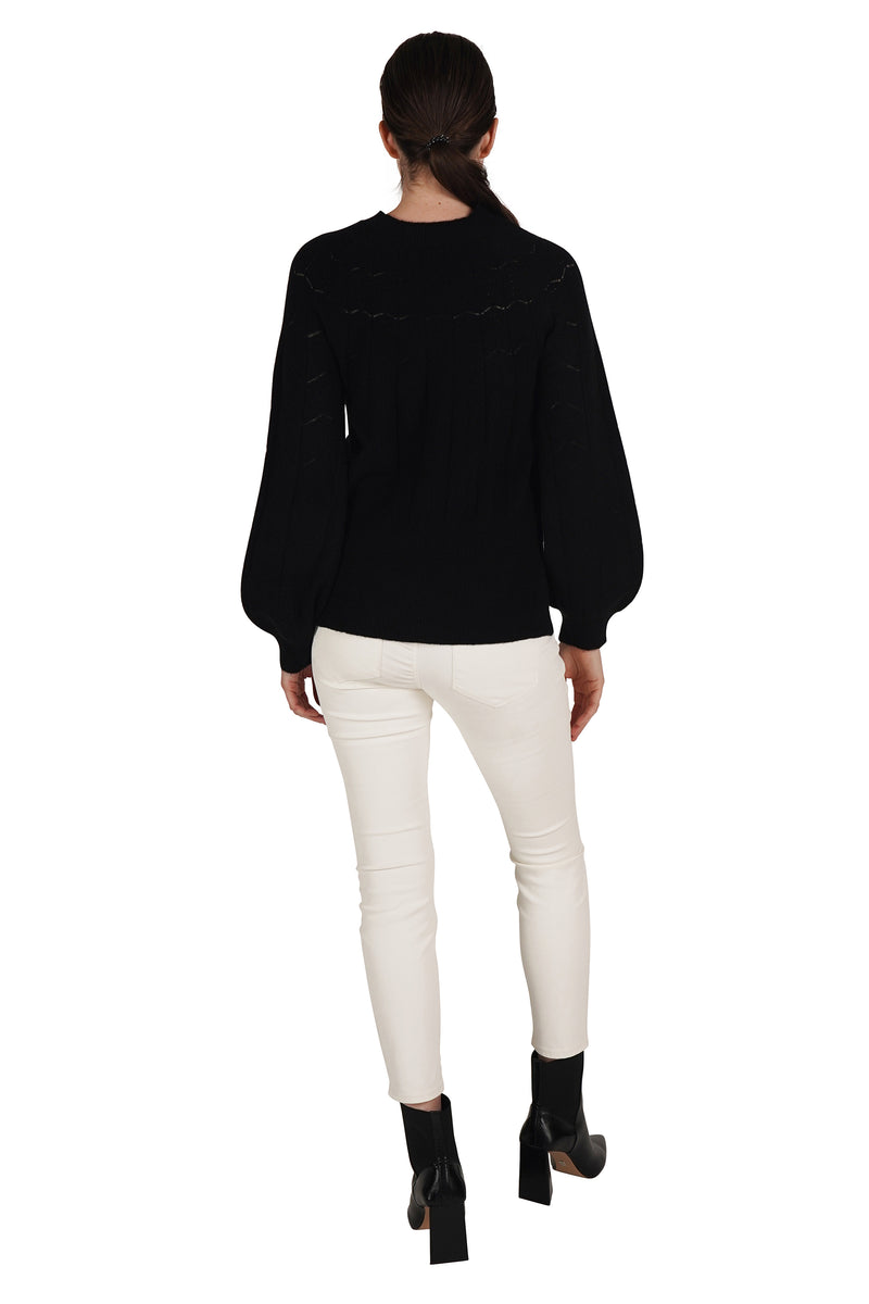 Love Token Lightweight Eyelet Sweater 3