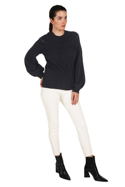 Love Token Lightweight Eyelet Sweater 2