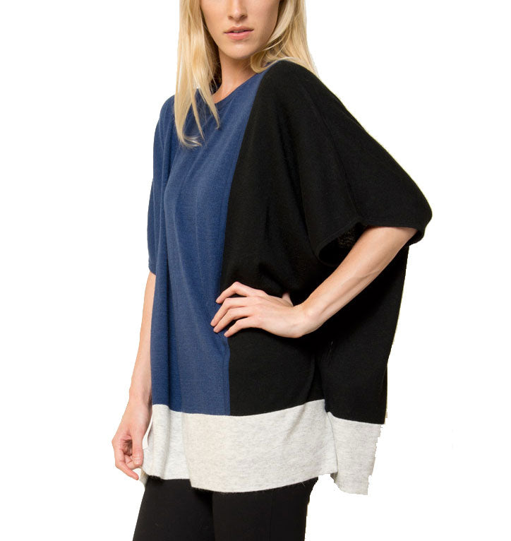 Love Token Jake Color Blocked Poncho 2