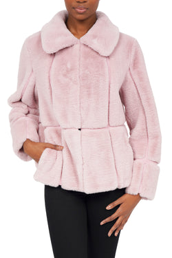 Love Token HARRIS FAUX FUR PANEL JACKET