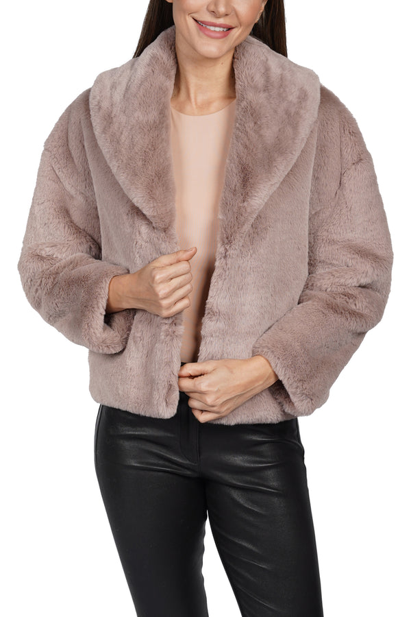 Love Token Tammy Faux Fur Cropped Jacket 5