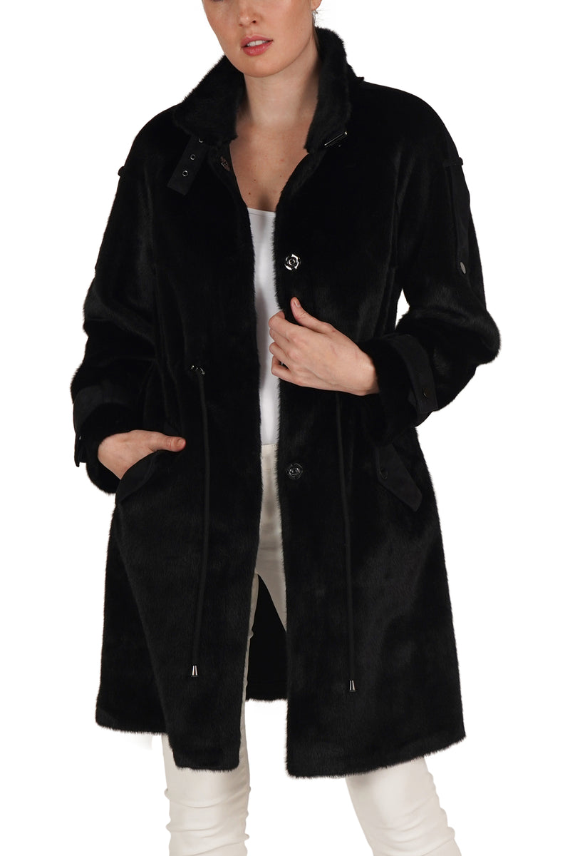 Tracy Faux Fur Parka Coat