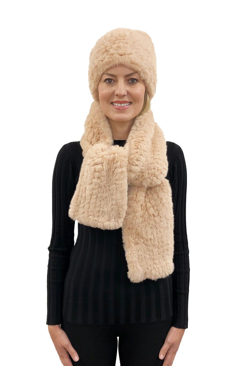 Love Token Hayden Faux Fur 2-Pc Infinity Scarf & Hat Combo