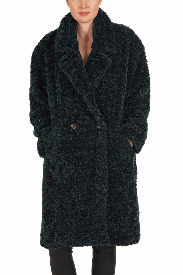 Love Token Long Teddy Coat