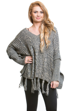 Love Token Tassel Trim Sweater